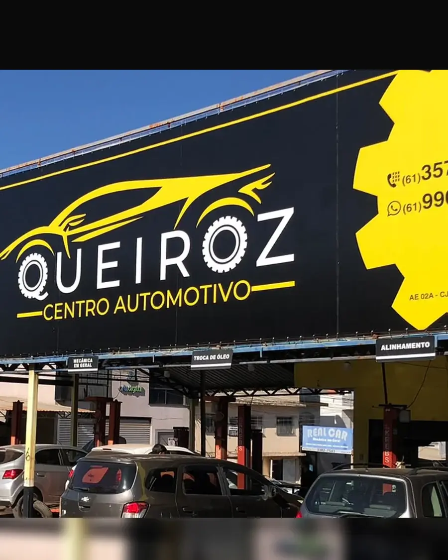 Fachada da Queiroz Centro Automotivo no Guar&aacute; II, Bras&iacute;lia